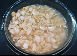 soaking dried fava beans for Egyptian falafel recipe