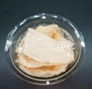 soaking pita bread for Egyptian falafel recipe