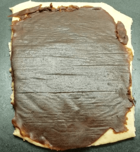 date spread evenly on the dough