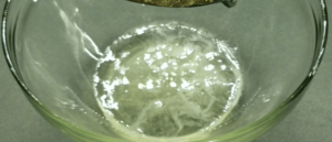 onion juice in a bowl