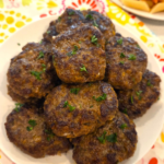 Easy Turkish beef kofte recipe served with pasta