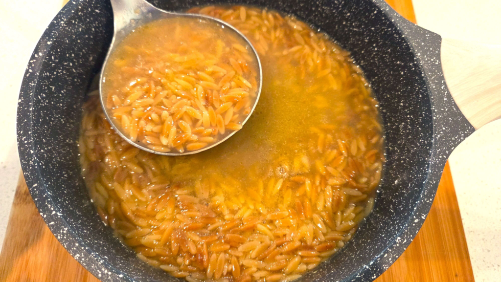 Egyptian orzo soup shorbet lesan el asfour ready to serve