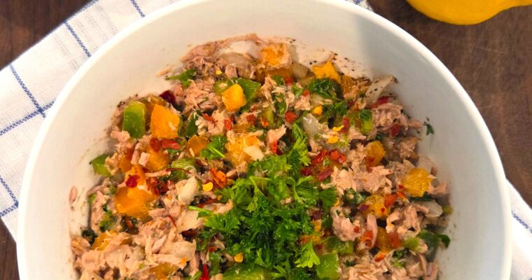 Easy No Mayo Mediterranean Tuna Salad Recipe