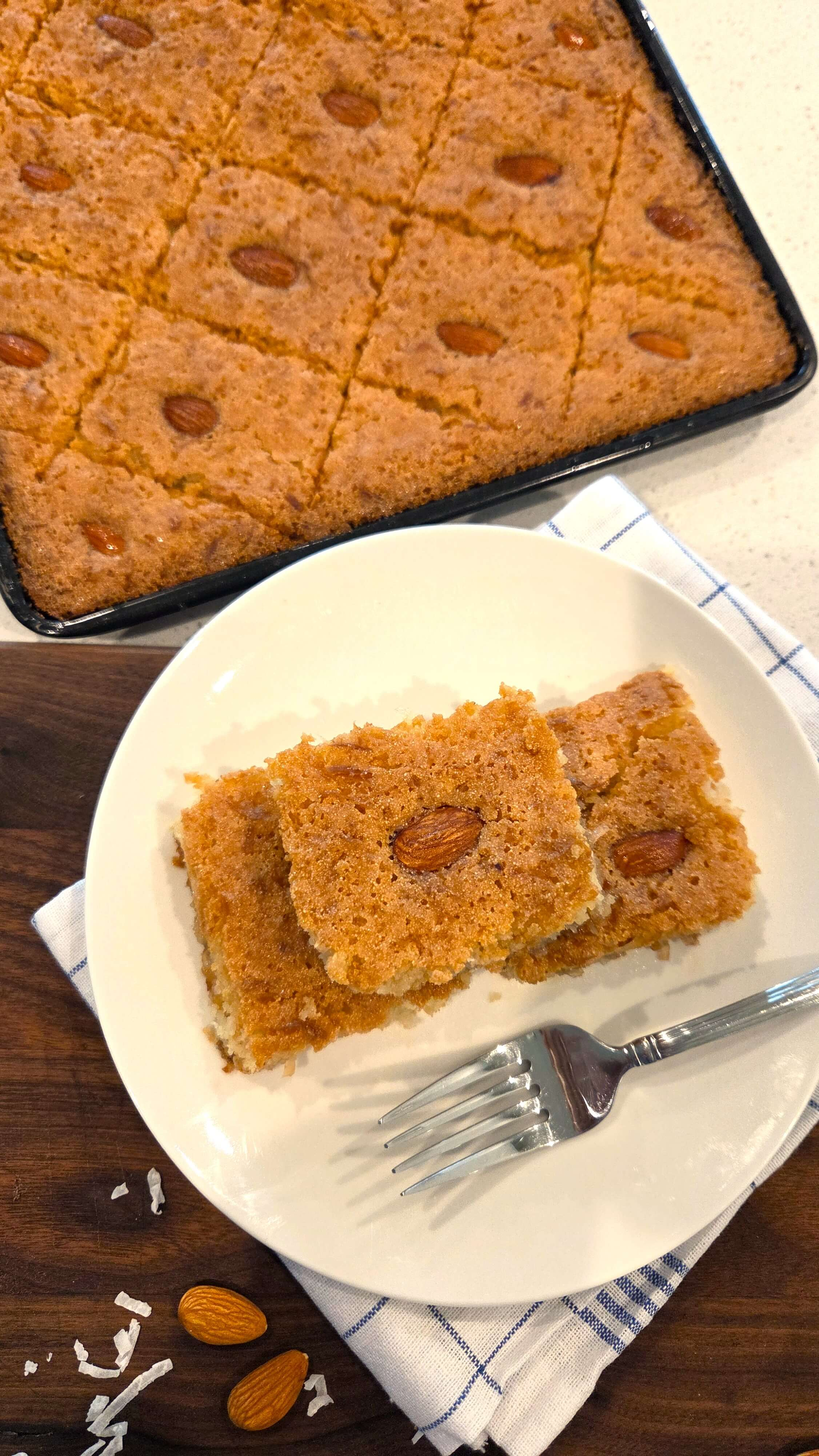 Vegan Basbousa Recipe