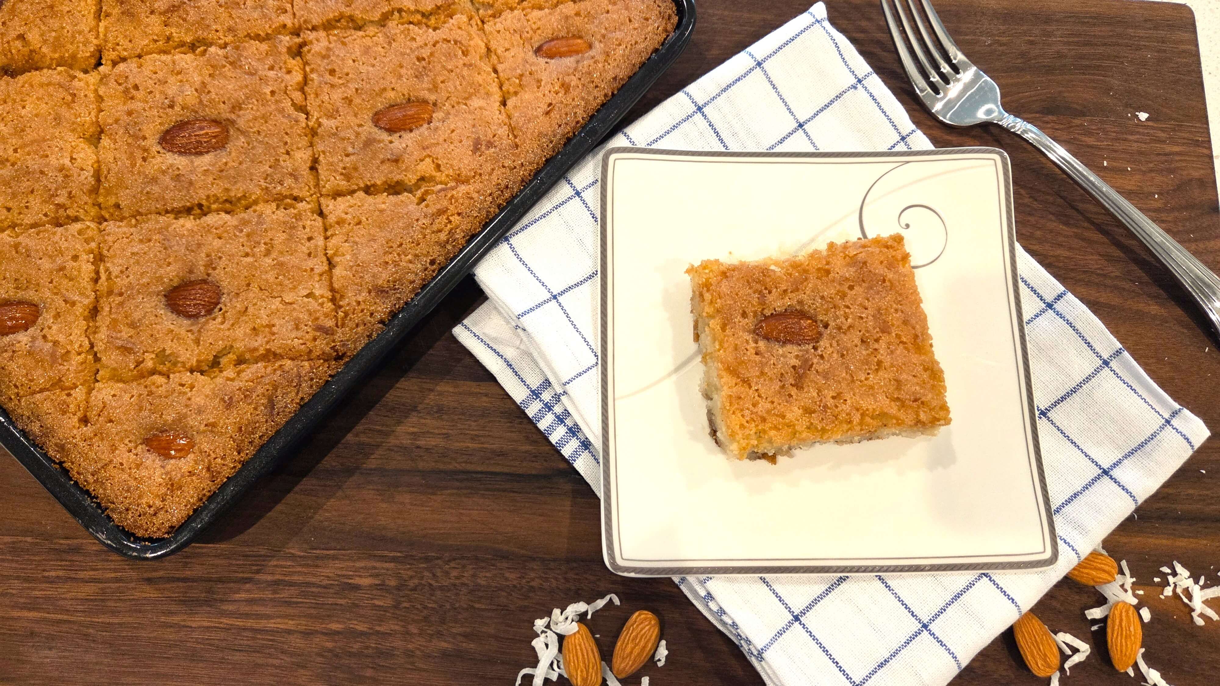 Easy Vegan Basbousa Recipe