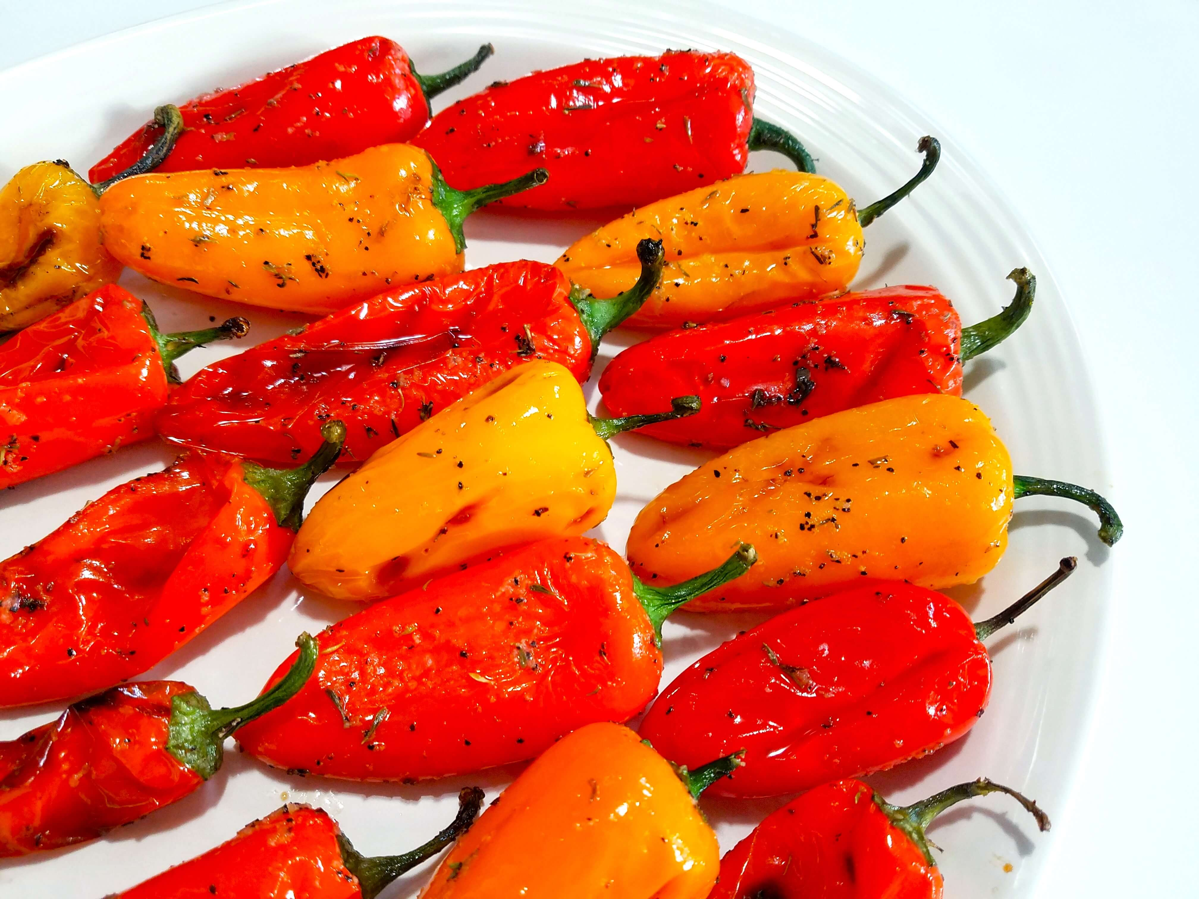 Grilled Mini Peppers