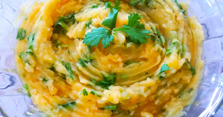 Mashed Potato Salad with Cilantro & Lemon