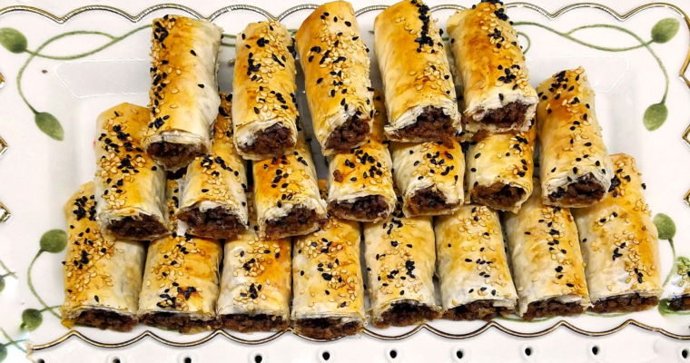 Phyllo Rolls with Ground Beef